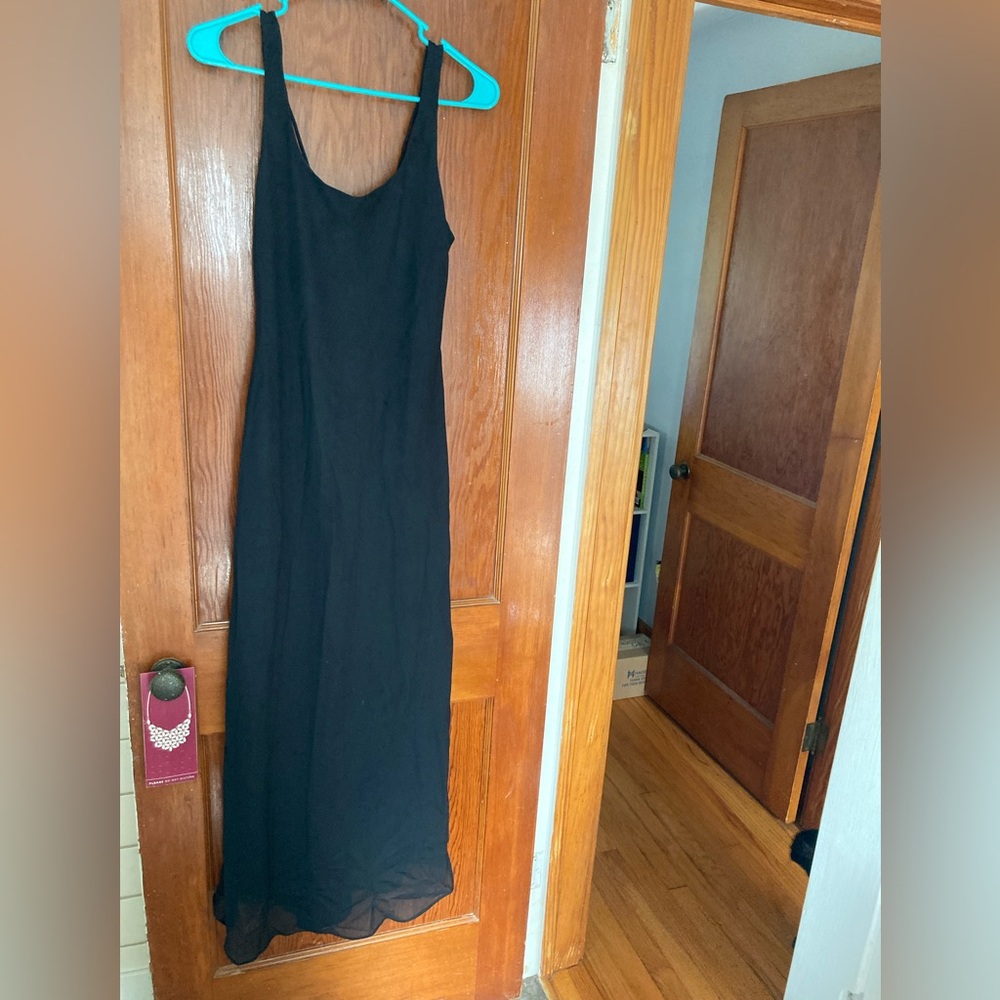 90s Black Maxi Dress - Evening Gown by Hampton Nites ✨🖤✨🖤✨